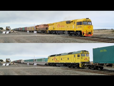 Aurizon 5MP1 / TGE Containers With ACD6057, GWU015, Crew  Car & G533 Mid Train (8/8/2024) - PoathTV