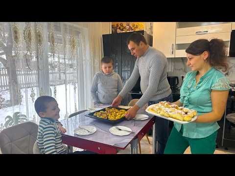 Big Carpathian Family Day 🏔️🥞 Snow Fun, Handmade Gift & Cozy Village Cooking ❤️