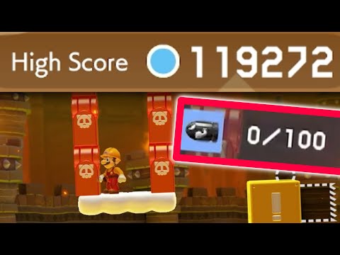 Defeat 100 bullets - Endless Expert Challenge 420 [Super Mario Maker 2]