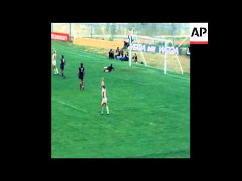 SYND 7 8 77 HIGHLIGHTS OF THE INTERNATIONAL FOOTBALL MATCHES IN AMSTERDAM