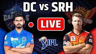 LIVE DC vs SRH : Toss l Pitch report l Playing XI