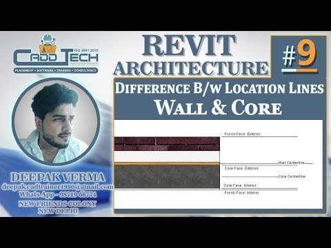 9 | Location Line | Wall vs Core in Revit Deepak Verma