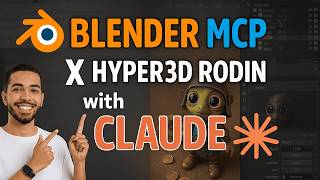 Create Realistic 3D scenes with Claude AI x BlenderMCP x Hyper3D Rodin