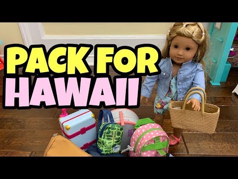 Packing American Girl Doll For Hawaii
