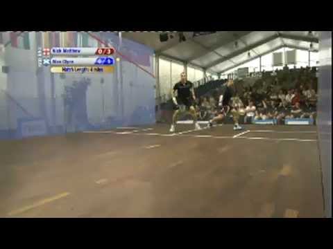 Squash - ETC2012 Semi Final - Nick Matthew vs Alan Clyne - m1 - 1