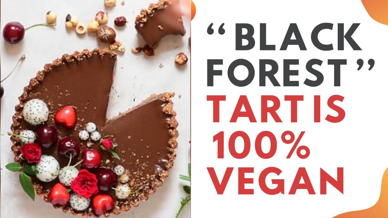This ‘Black Forest’ tart is 100% vegan, uses fresh ingredients and is a load of fun to make!!⁣