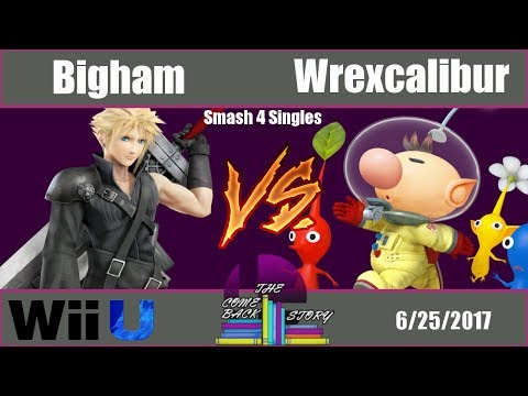 The Comeback Story - Wrexcalibur (Olimar) Vs. Bigham (Cloud) - Smash 4 Loser's Side