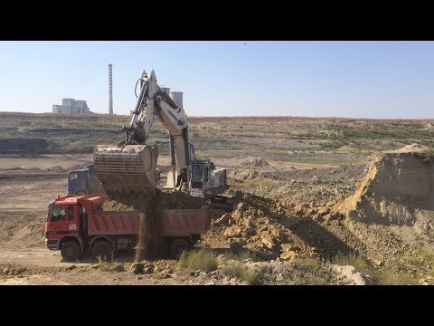 Huge Liebherr 984 Excavator Loading Trucks - Sotiriadis Mining Works