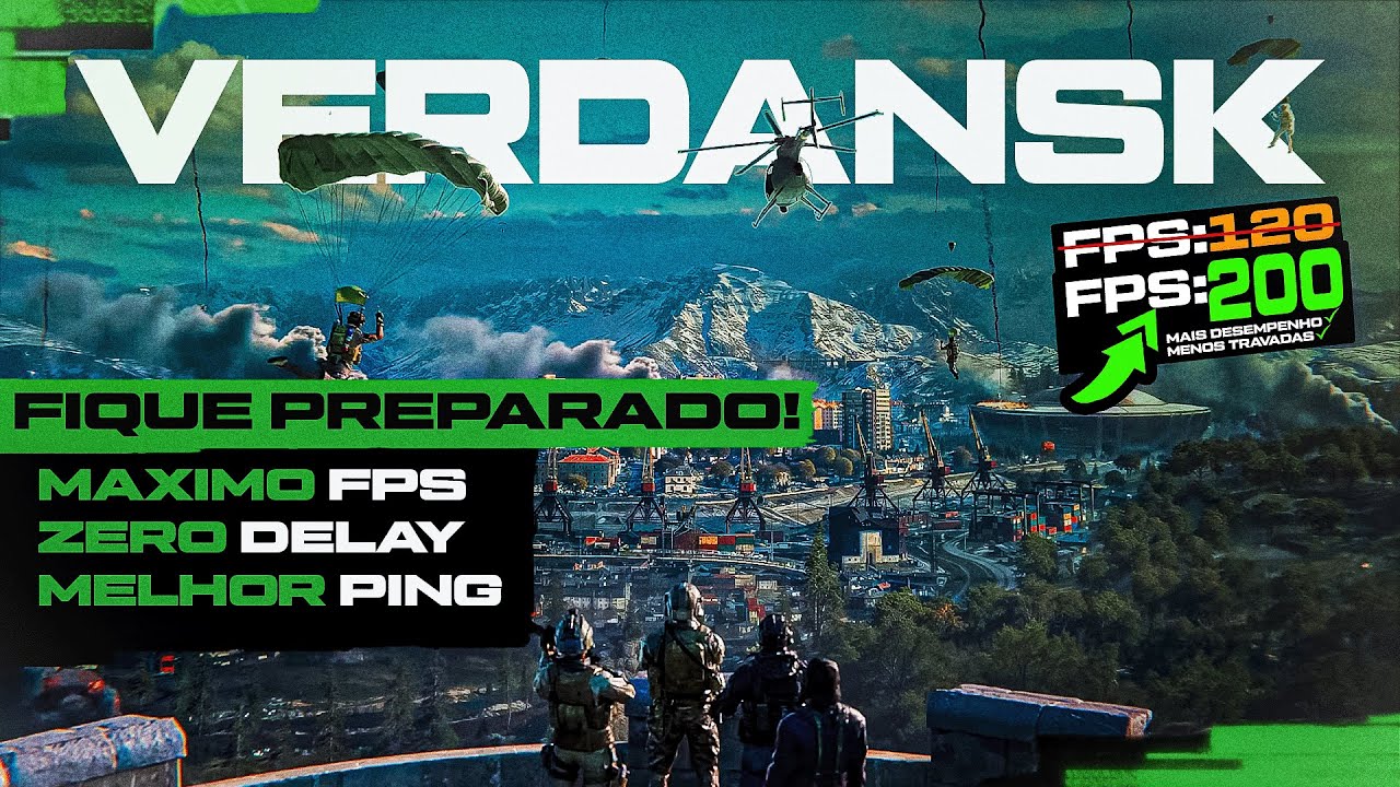 COMO AUMENTAR O FPS PARA WARZONE VERDANSK NO SEU PC ! MAIS FPS, MENOS INPUT LAG E MELHORAR O PING!