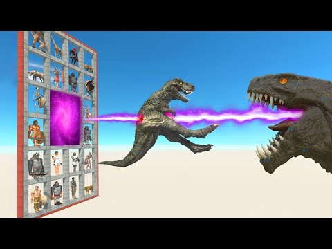 Giant Zilla Hit Target or Throw Them in Evolution Teleporter - Animal Revolt Battle Simulator