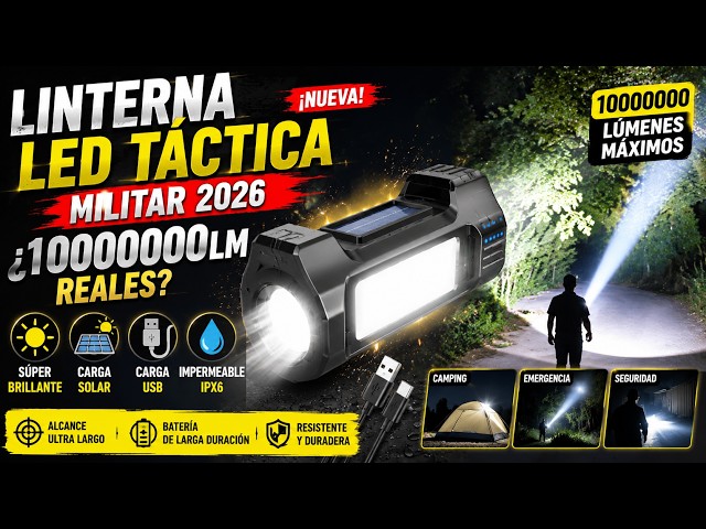 Vídeo relacionado con Clulite Clu-Briter CLUB-SP Sport - Linterna LED recargable de 1300 lúmenes, haz de 750 metros, camuflaje