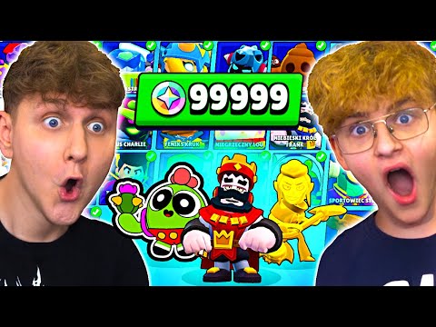 Wielki pojedynek KTO MA WIĘCEJ SKINÓW w BRAWL STARS z Bratem!🤑 *REKORD* 463 SKINY!