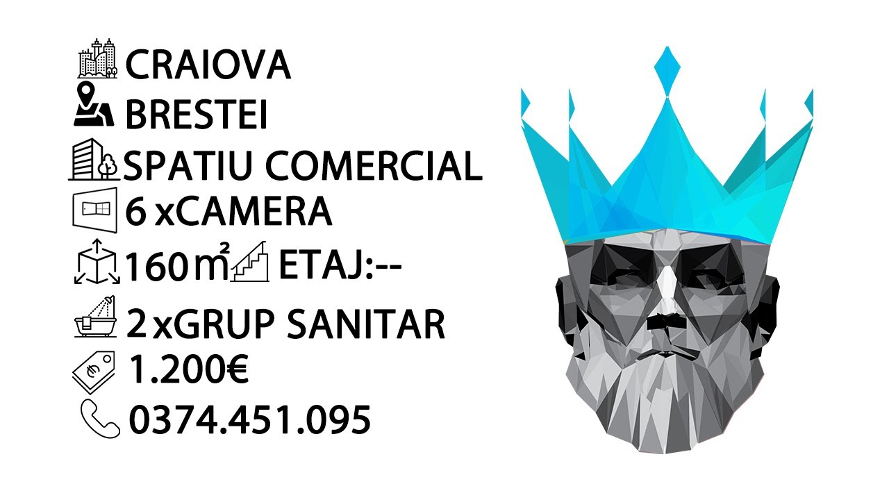 Tur video Spatiu comercial  | Casa P+M | Centrala proprie | Curte 160mp