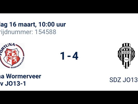20240316 Fortuna Wormerveer JO13-1 - SDZ JO13-1