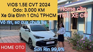 Vios 2024 Tự động Xe gia đình 1 chủ TPHCM đi lướt Sơn rin nguyên xe | 