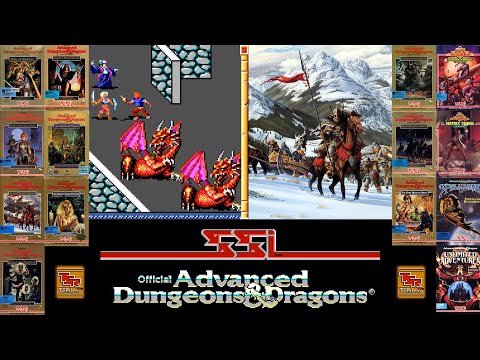 Gold Box AD&D SSI games series - Advanced Dungeons & Dragons CRPG - all SSI gold box D&D RPG