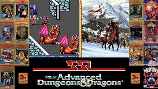 Gold Box AD&D SSI games series - Advanced Dungeons & Dragons CRPG - all SSI gold box D&D RPG