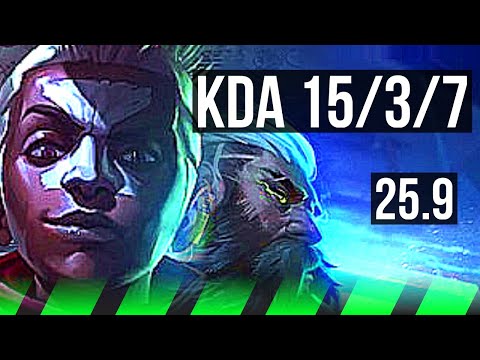 EKKO vs UDYR (JGL) | 15/3/7, Godlike | NA Grandmaster | 25.9
