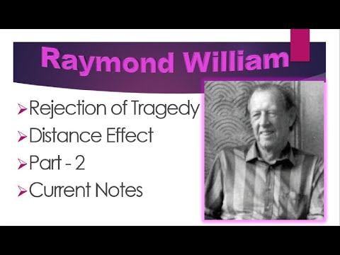 Raymond William/Rejection of Tragedy/Part 2/Current notes /Must watch with main points