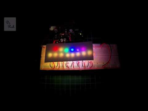 Arduino with PL9823 addressable LEDs