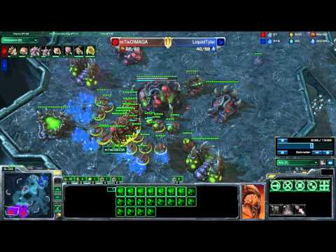 mTwDimaga [z] vs LiquidTyler [p] -- Starcraft 2 [German] PRO replay cast [1/3]