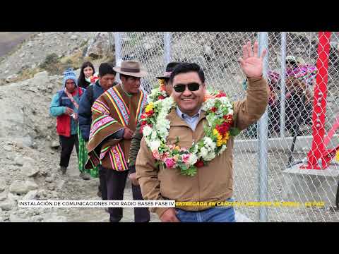 ACTO DE ENTREGA DE RADIO BASE  EN CAÑIZAYA  - MCPIO. DE CURVA - LA PAZ