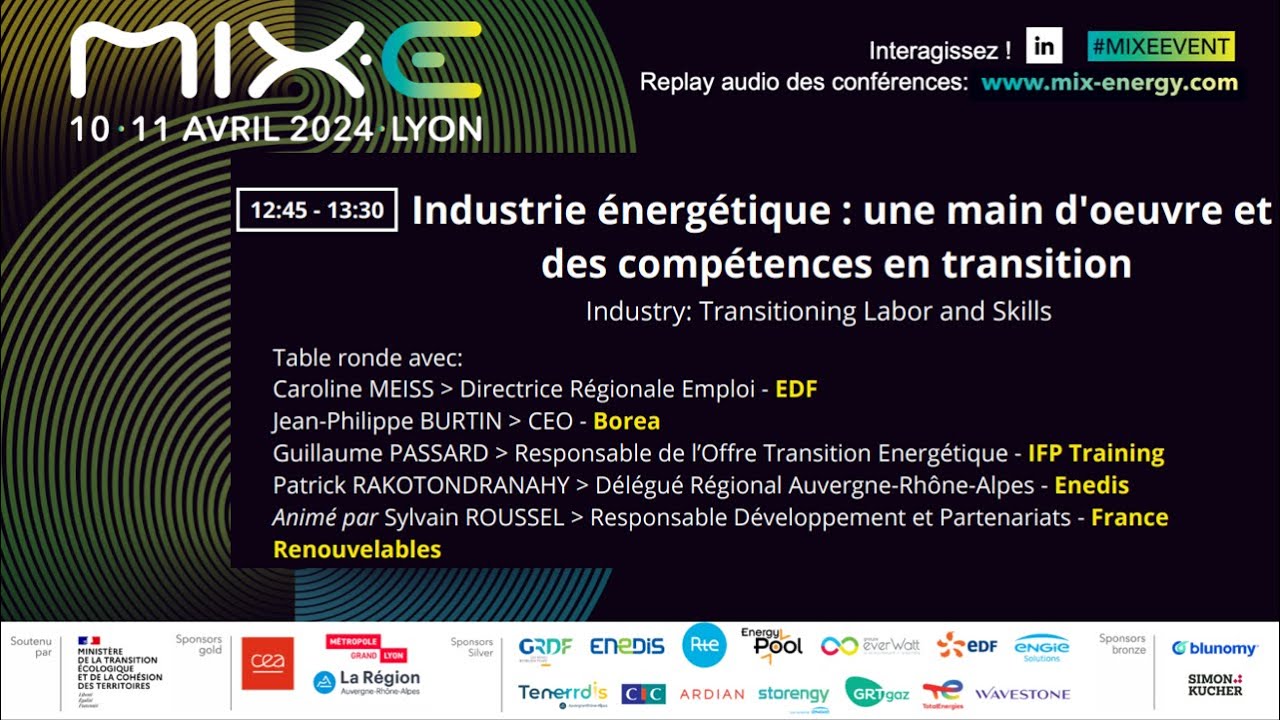 Industrie énergétique : une main-d'œuvre et des compétences en transition