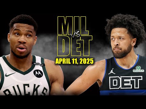 Milwaukee Bucks vs Detroit Pistons Full Game Highlights - April 11, 2025 | Regular Season