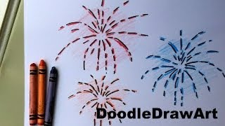 How To Draw Fireworks - Easy Drawing Lesson