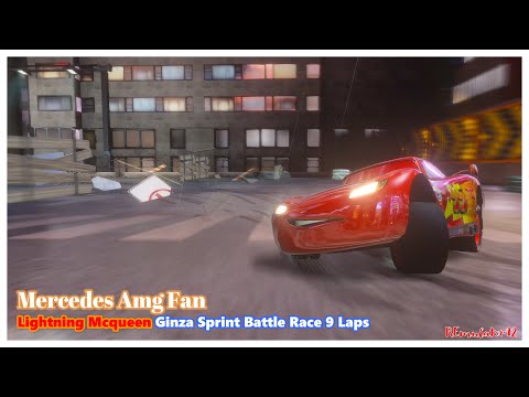 Cars 2 The Video Game | Lightning McQueen - Battle Race | Ginza Sprint 9 Laps