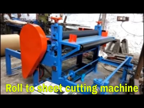 Paper roll to sheet cutting machine