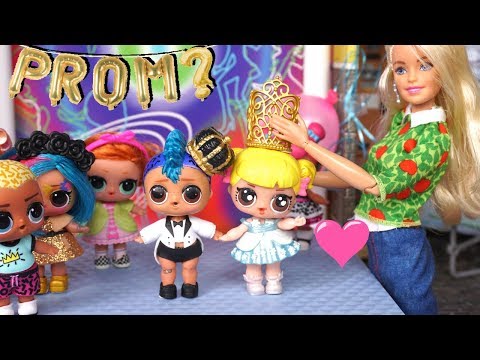 Barbie LOL Family Punk Boi Asks Baby Goldie to the Pre School Prom