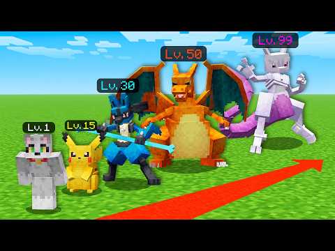 Minecraft Pero ME CONVIERTO en el POKÉMON que DERROTO!