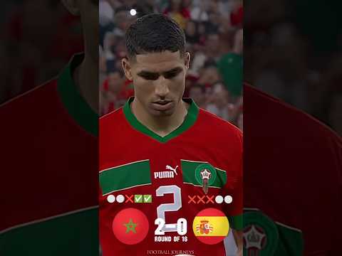 Morocco VS Spain (World Cup) ⚽🥅