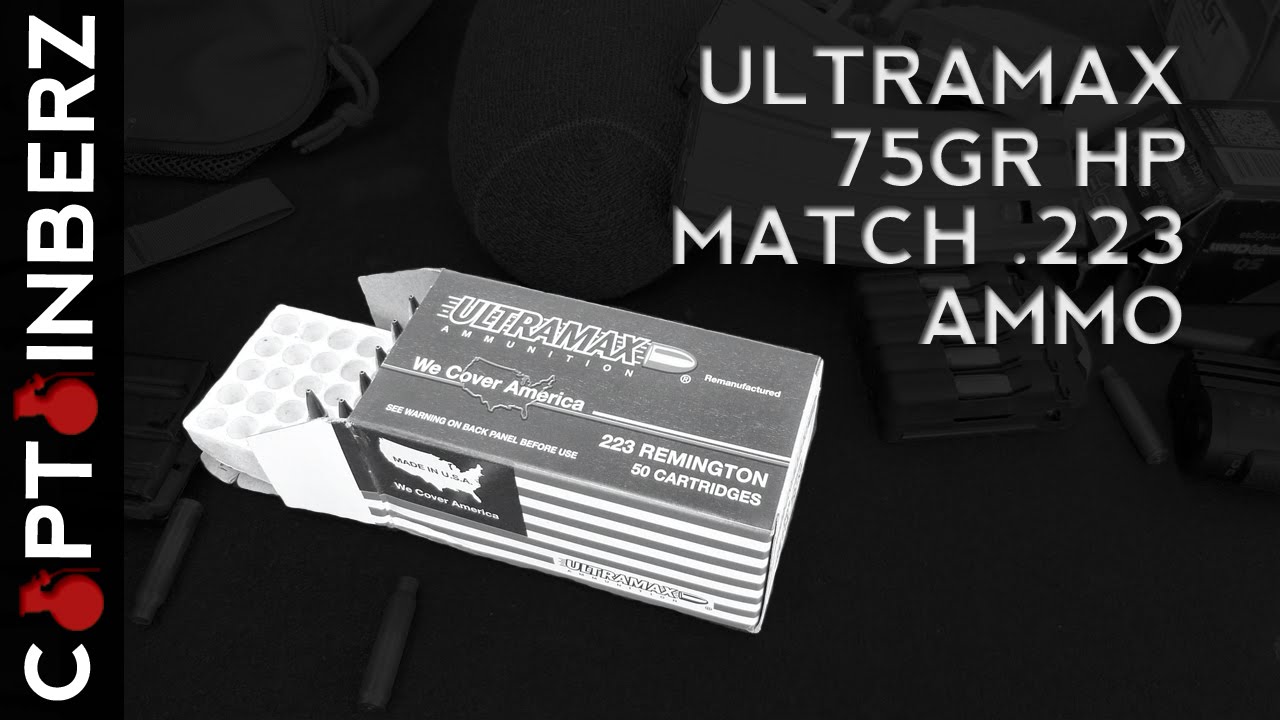 Ultramax 75gr .223 HP Match Ammo