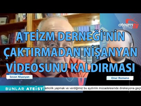 MP - Atheism Association's Secret Removal of Nişanyan Video