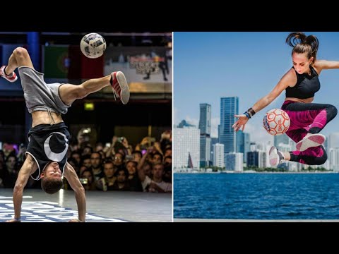 Charly Iacono y Laura Biondo, campeones del fútbol freestyle, en RedGol 👊🏻🔥🧐