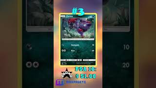 Top 5 Zorua Pokémon Cards #tcg#pokémon#zorua