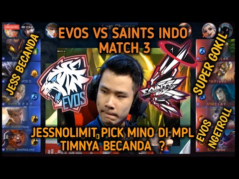 JESSNOLIMIT PICK MINOTAUR - EVOS VS LOUVRE MATCH 3 - MPL SEASON 3