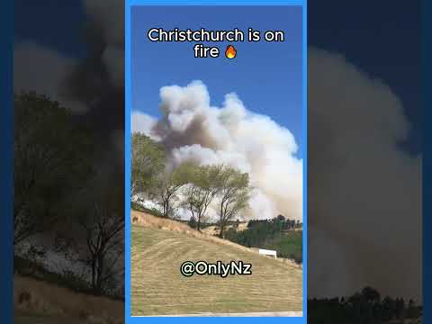 Christchurch was on Fire 🔥#nz