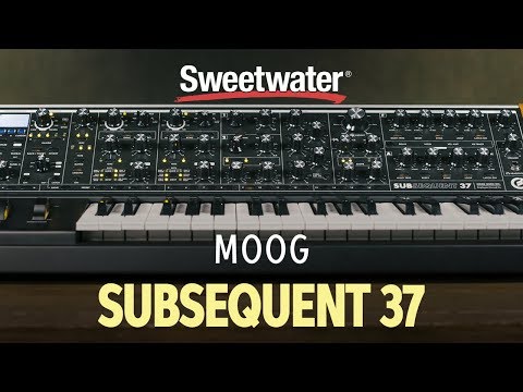 Moog Subsequent 37 Analog Synthesizer | Sweetwater Moog Subsequent 37 Analog Synthesizer | Sweetwater