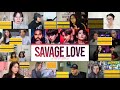 BTS (방탄소년단) 'Savage Love' (Laxed – Siren Beat) [BTS Remix] Lyric Video Reaction Mashup