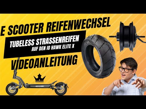 E Scooter Tubeless Tire Installation - IO HAWK ELITE X