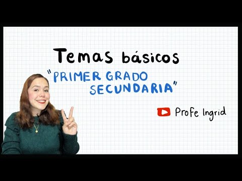 BASIC TOPICS FIRST GRADE SECONDARY SCHOOL