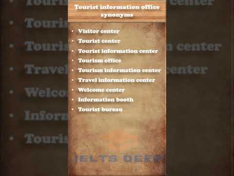 Sinônimos de posto de informação turística