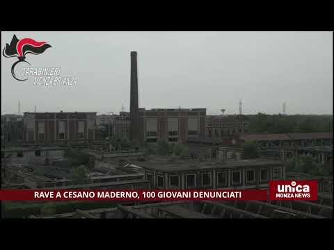 Rave a Cesano Maderno, 100 giovani denunciati