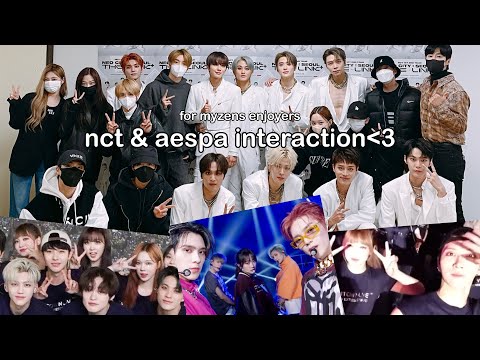 nct interaction with idols – #aespa