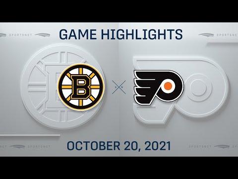 NHL Highlights | Bruins vs. Flyers - Oct. 20, 2021