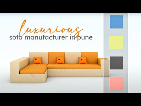 Wooden and fabric designer sofa set