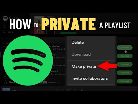 How to Private a Playlist on Spotify PC/Mobile ✅